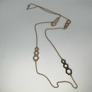 Michelle Campbelle gold plated honeycomb pendant necklace